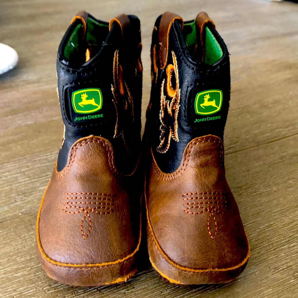 Baby John Deere soft booties